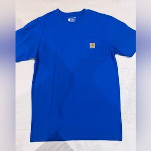 Blue Carhartt WIP pocket T-shirt
